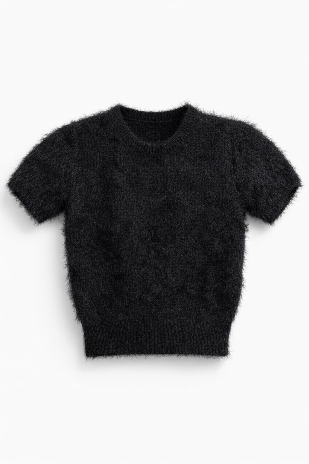 Kabarık Tüylü Triko Kazak - Women