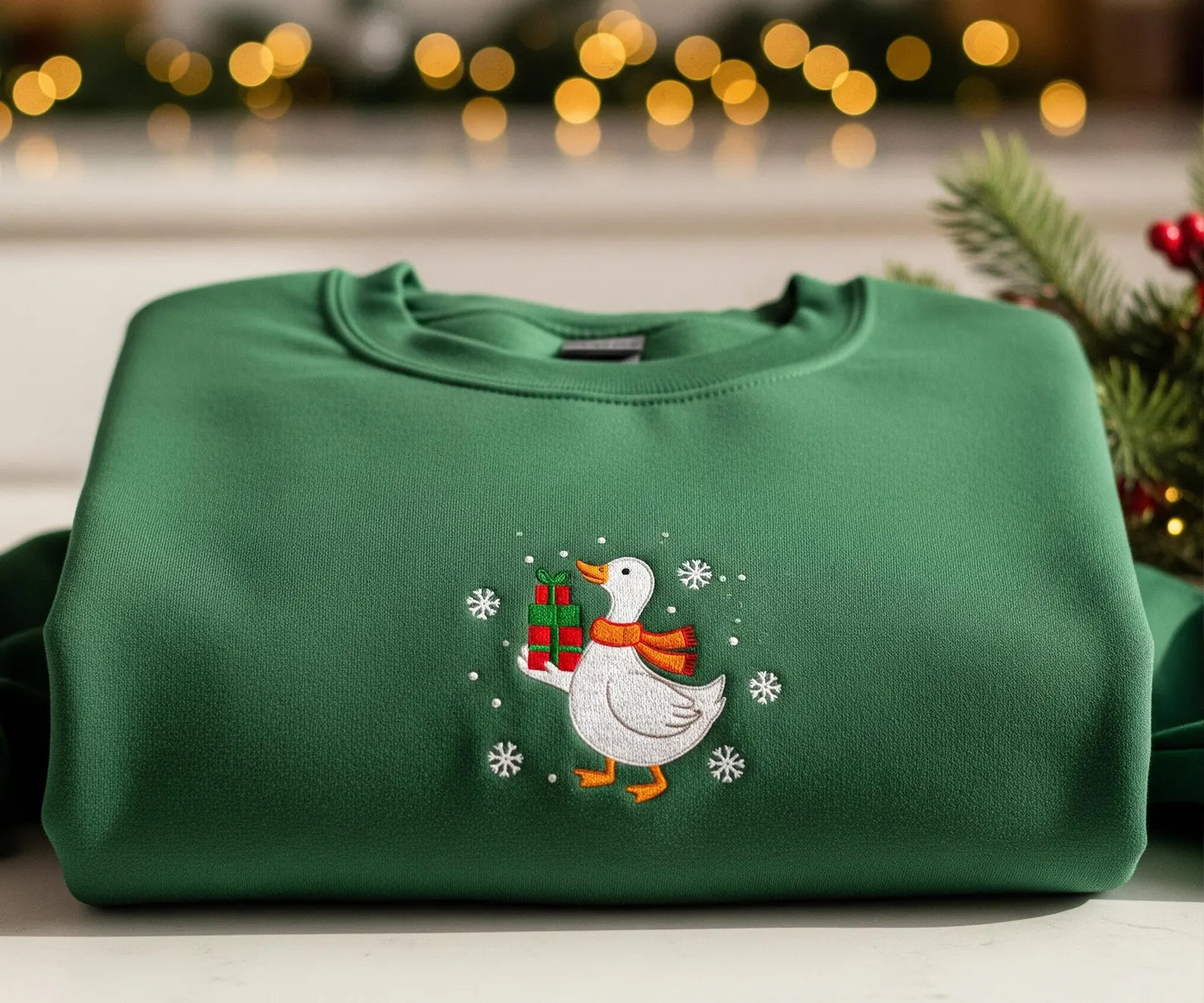 Winter Duck - Oversize Premium Sweatshirt