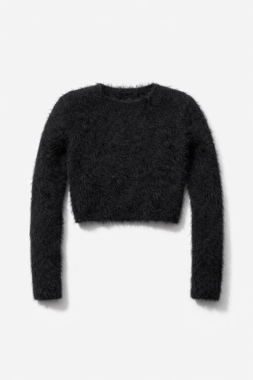 Kabarık Tüylü Triko Kazak - Women