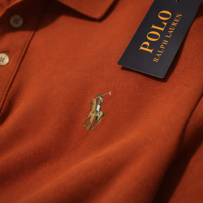 Polo Ralphauren Yakalı T-Shirt - Kiremit