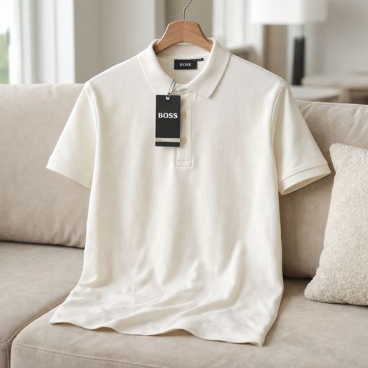 Polo Ralphauren Yakalı T-Shirt - Beyaz