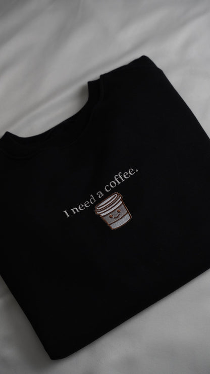 Need a Coffee - Oversize Premium Sweatshirt