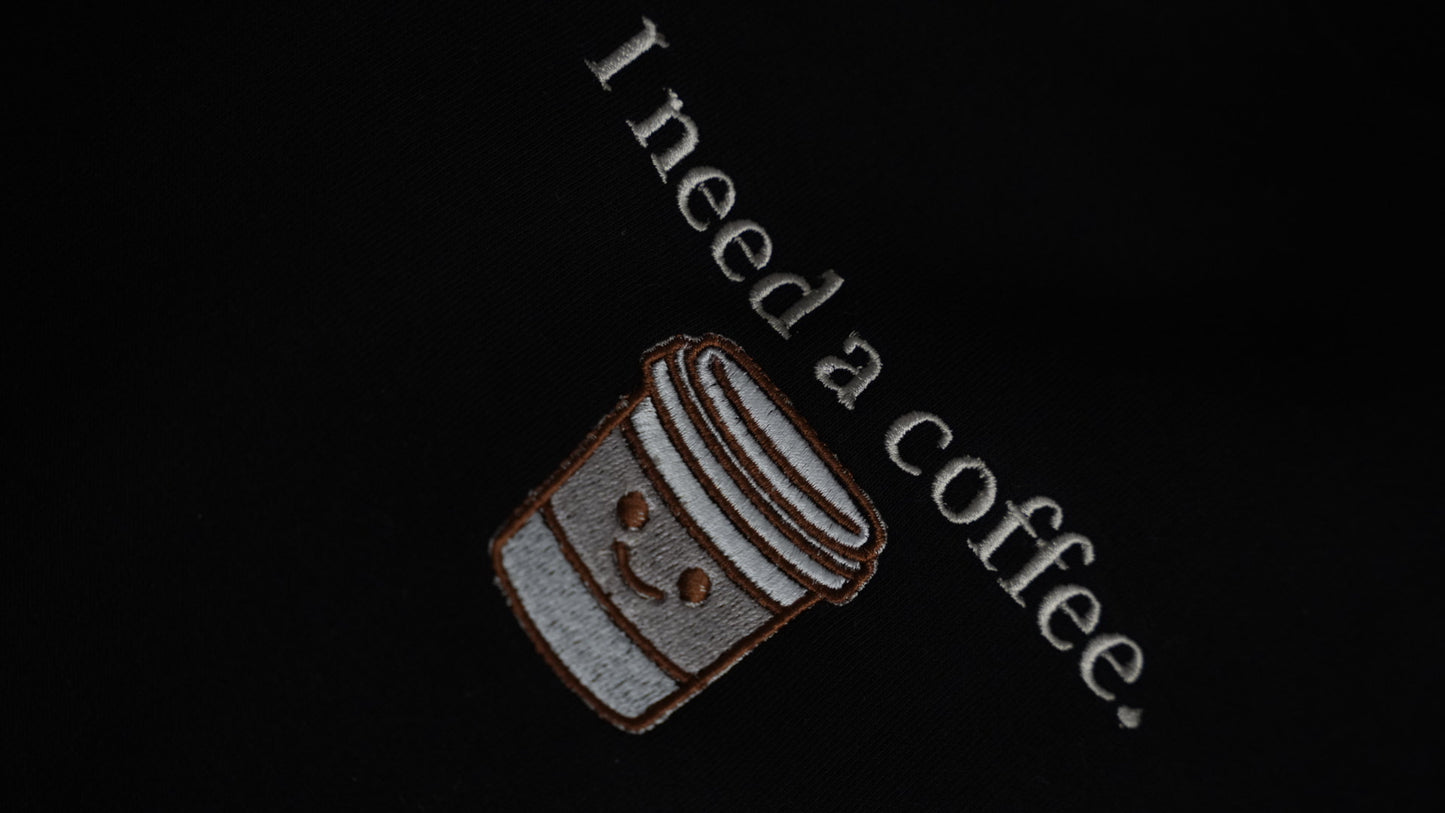 Need a Coffee - Oversize Premium Sweatshirt